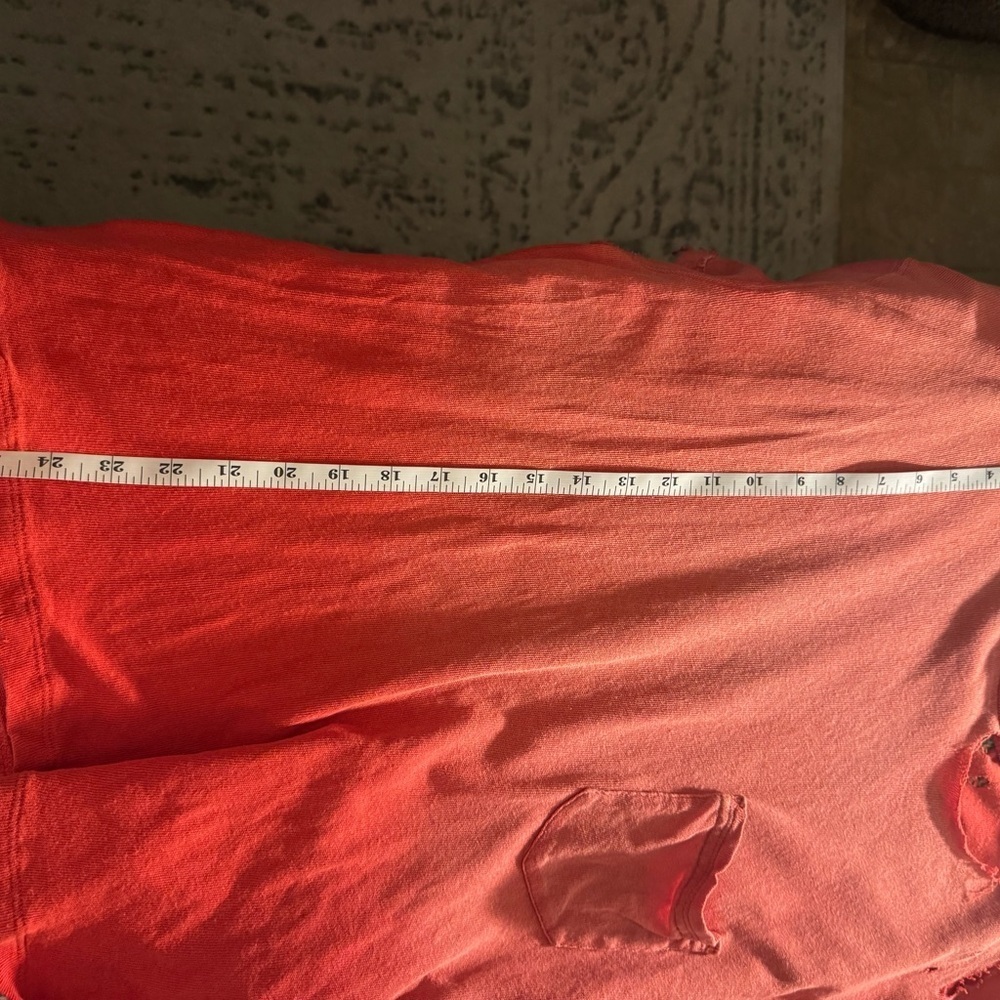 We The Free Distressed Coral Tee - Picture 6 of 8
